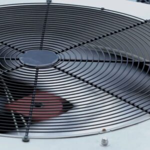 Close up of air conditioner fan.